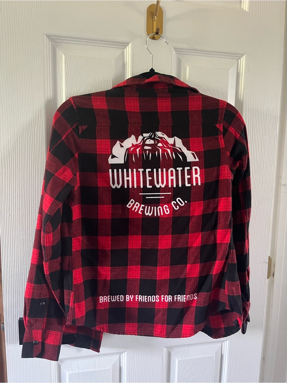 NWOT Red & Black Buffalo Plaid Flannel - Whitewater Brewing Co. - XS
